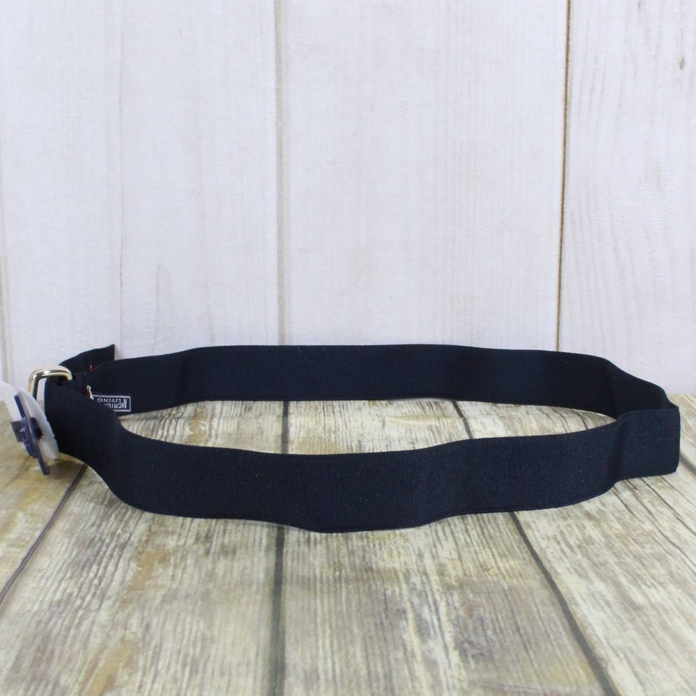 NWT American Living Blue Nylon Fabric Belt with Embroidered Eagle Flag Size L/XL - Picture 8 of 9